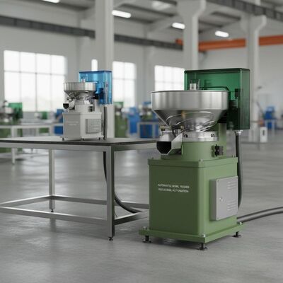 Floor Mounted Or Table Mounted Automatic Bowl Feeder Green Or Based On Customers Requirement Feeding Solution For Industrial Automation