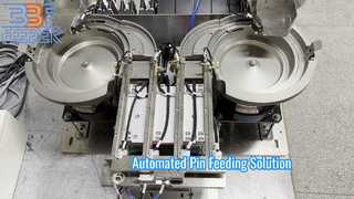 Đầu nối điện bằng thép không gỉ 304 tự động tùy chỉnh Chân kim loại Bộ nạp bát rung